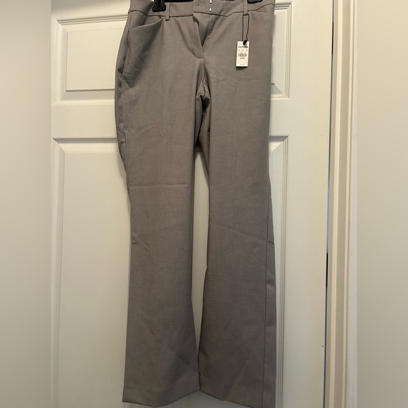 Express Publicist Barely Boot Mid Rise Pants in Gray - Picture 1 of 3